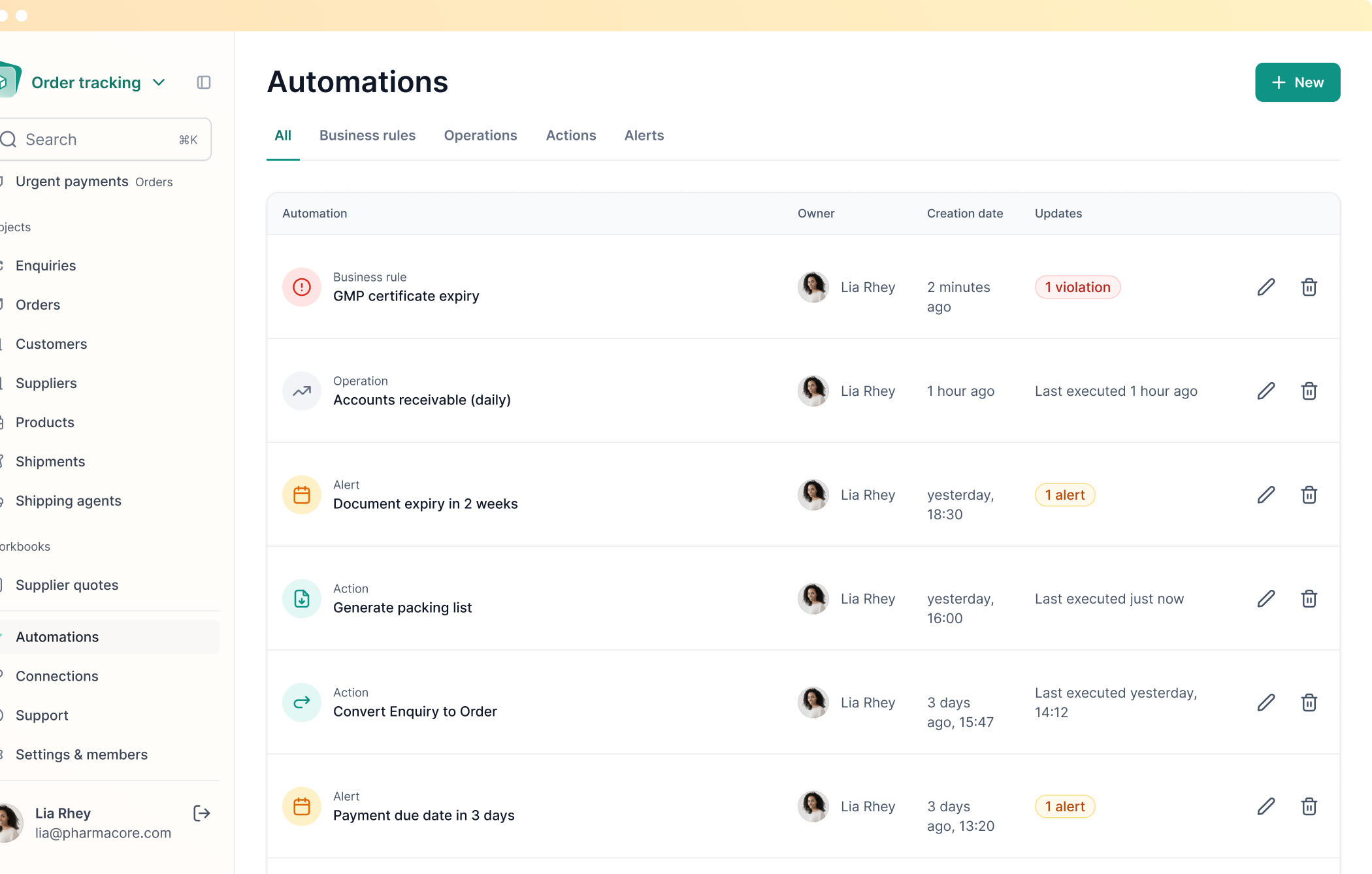 Lumina Automation Interface